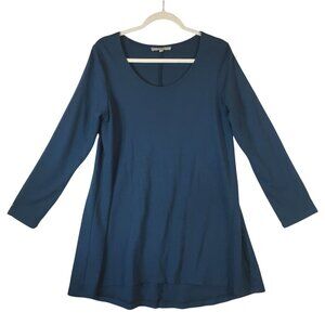 Bryn Walker Womens Tunic Size M Blue Long Sleeve Jersey